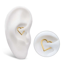Load image into Gallery viewer, Titanium Heart Shape Hinged Segment Clicker 24Kt Gold PVD
