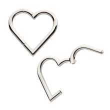 Load image into Gallery viewer, Titanium Heart Shape Hinged Segment Clicker
